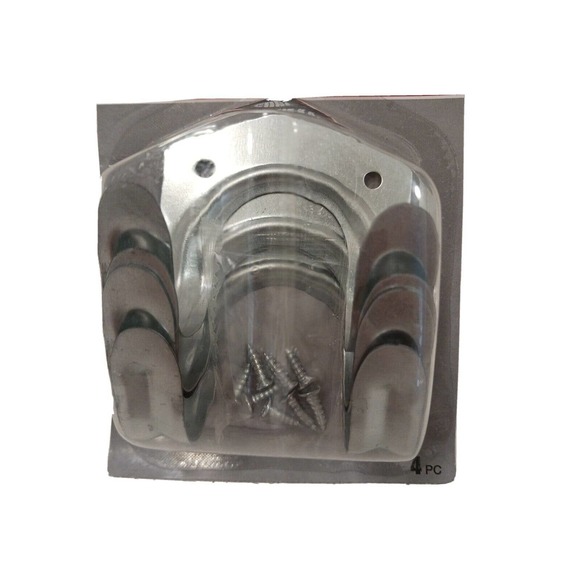 5 PACK Wall Mounts TOOL HOOKS Metal Garage Storage Utility Hooks Hanger Holder - Picture 3 of 11